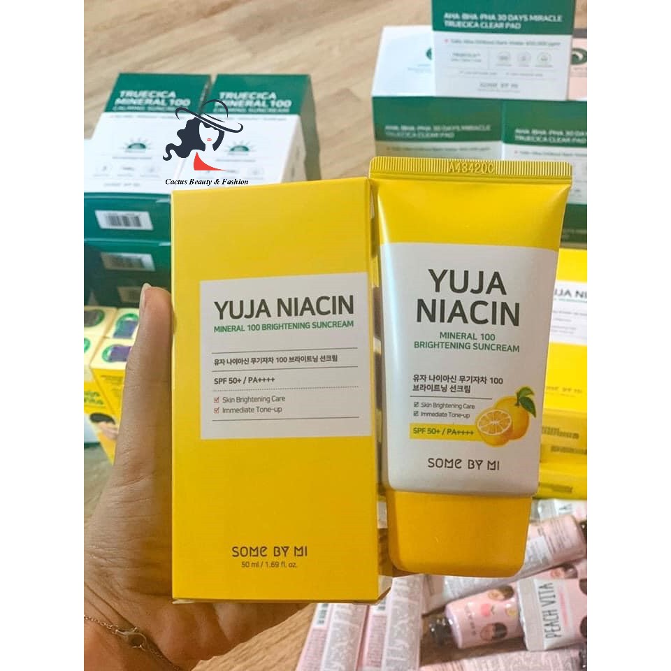 Yuja Niacin Mineral 100 Brightening Suncream Some By Mi Sunscreen 