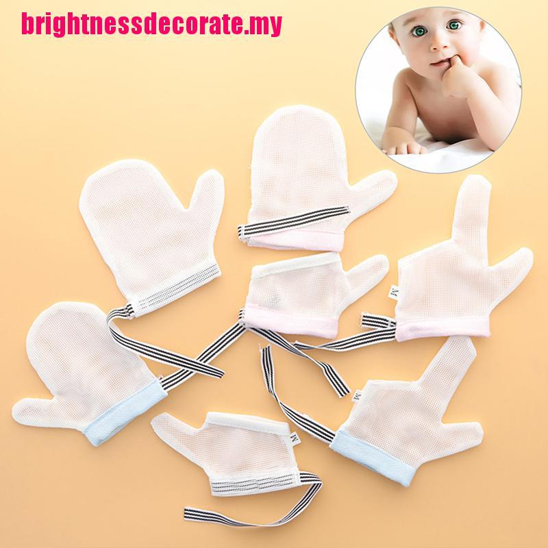 BRIMY 1 Pair Baby Prevent Bite Fingers Nails Glove Infant Anti Biting