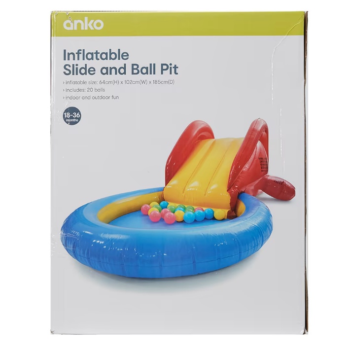 Inflatable Slide & Ball Pit KMART ANKO include balls Shopee Malaysia