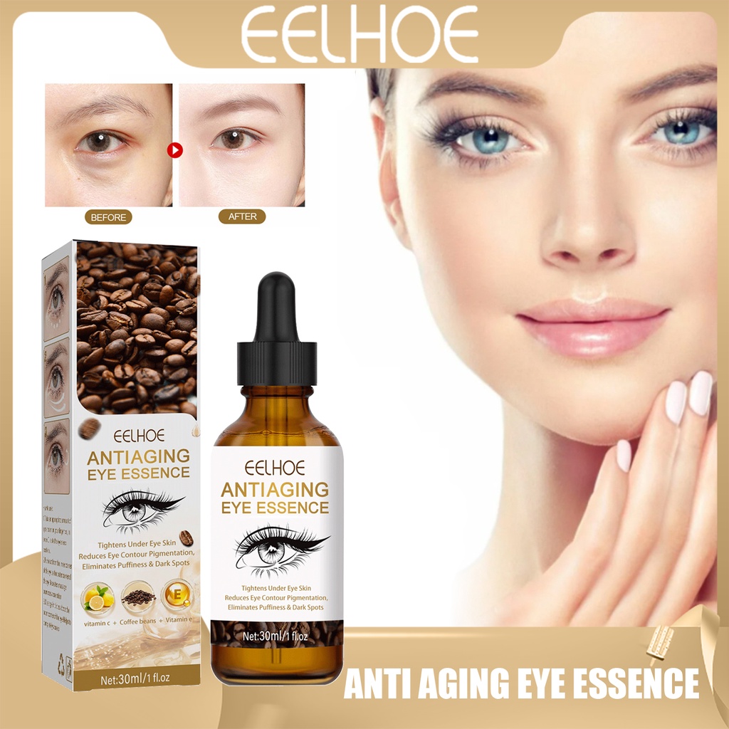 Eelhoe Caffeine Eye Serum For Eyebags Remover, AntiAging & Eliminate