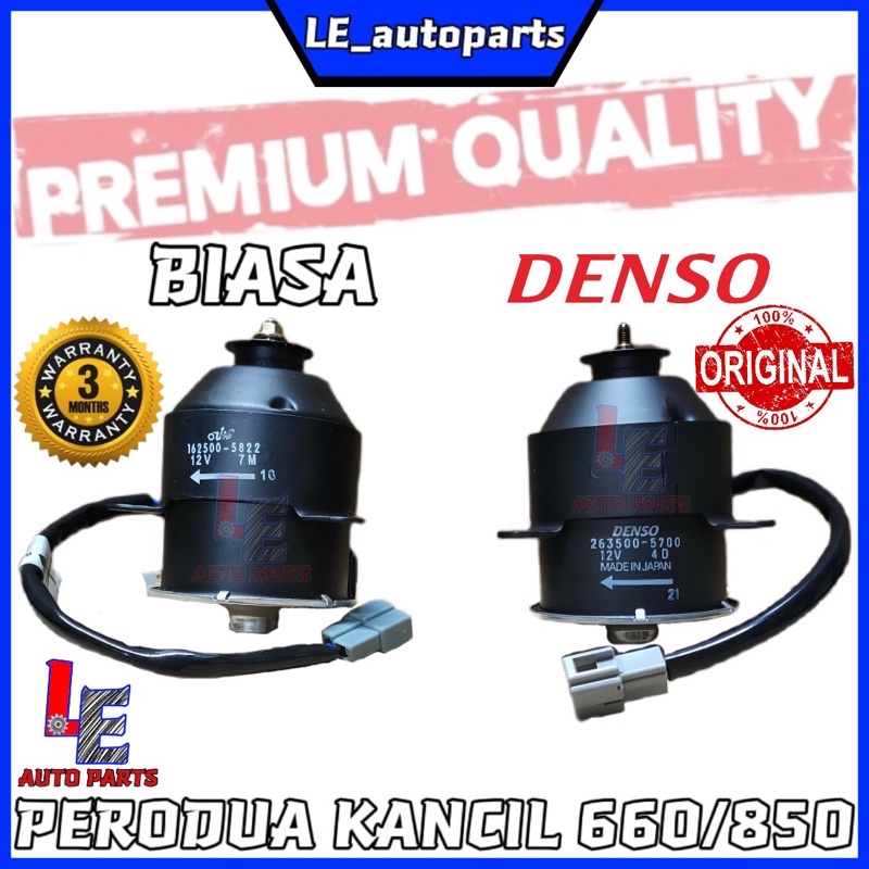100 ORIGINAL DENSO PERODUA KANCIL 660/850 RADIATOR FAN MOTOR 12V