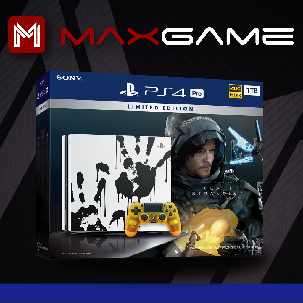 PS4 Pro 1TB Death Stranding Limited Edition Bundle (Official 2 Year