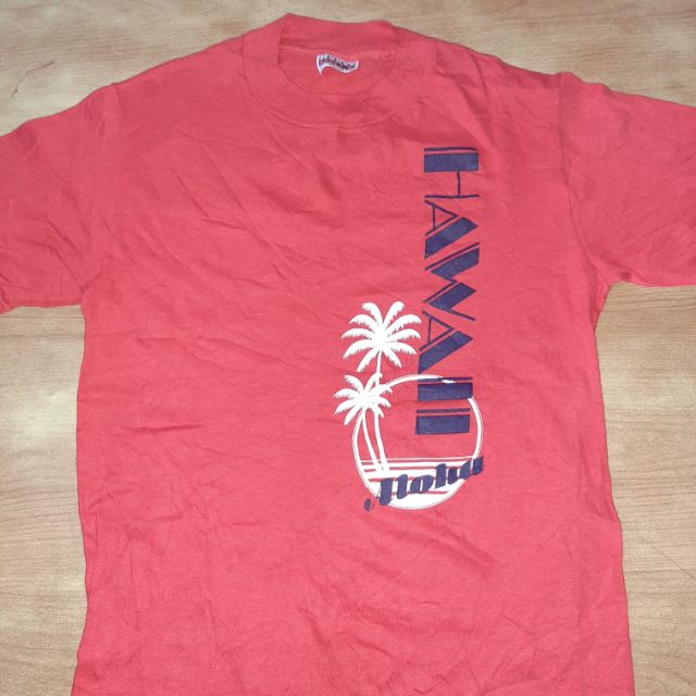 Men tshirt Hanes Beefy 100 cotton U.S.A. Hawaii Aloha Shopee
