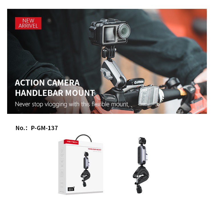 PGYTECH Handlebar Mount Bicycle Bike Motorcycle Holder for GoPro HERO