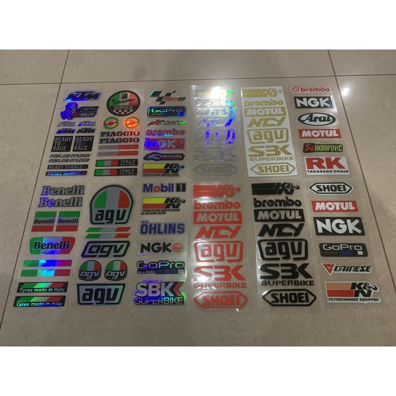 [Ready Stock]Reflective Motorcycle Side Strip Bike Helmet Sticker Car ...