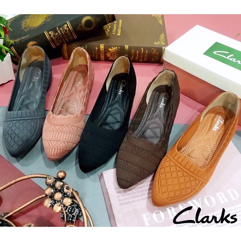 Clark’s Ladies Charming Luxury Unique Comfy Wedges Shoes Kasut Sarung ...