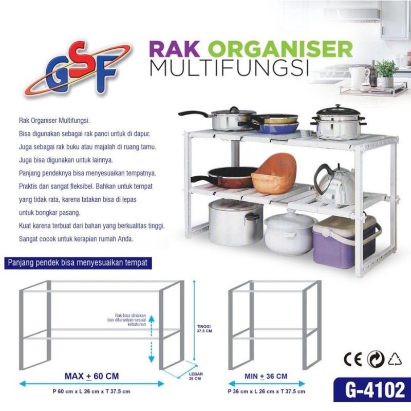 Modern 2 LAYER SHELF pan rack under the sink 2 LAYER multi-purpose ...