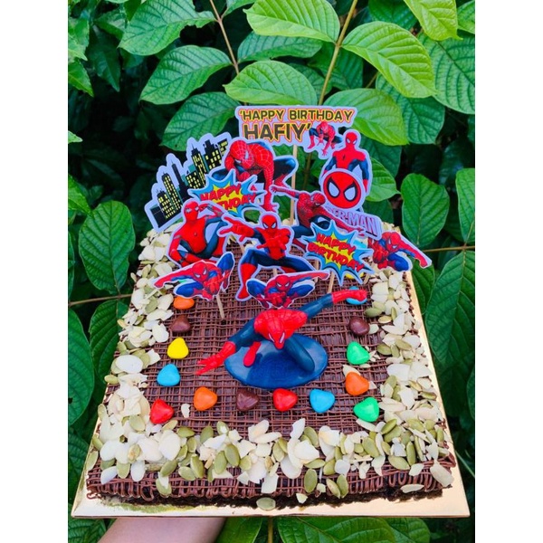 TOPPER CAKE DECORATION / DEKO CAKE / PERHIASAN KEK CUSTOME NAMA ...