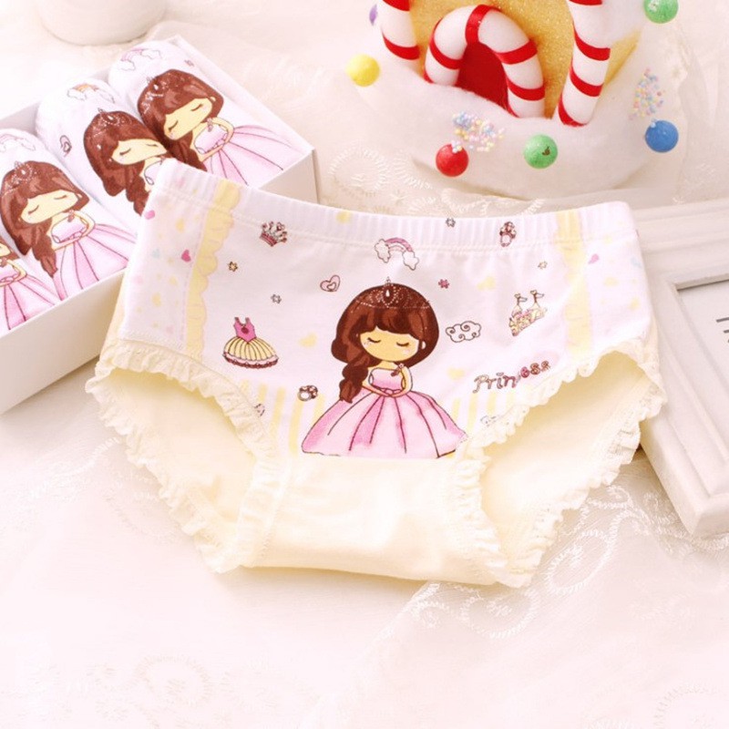 100 Cotton 4Pcs/Set Kids Girls Underwear baju Baby Girl Innerwear