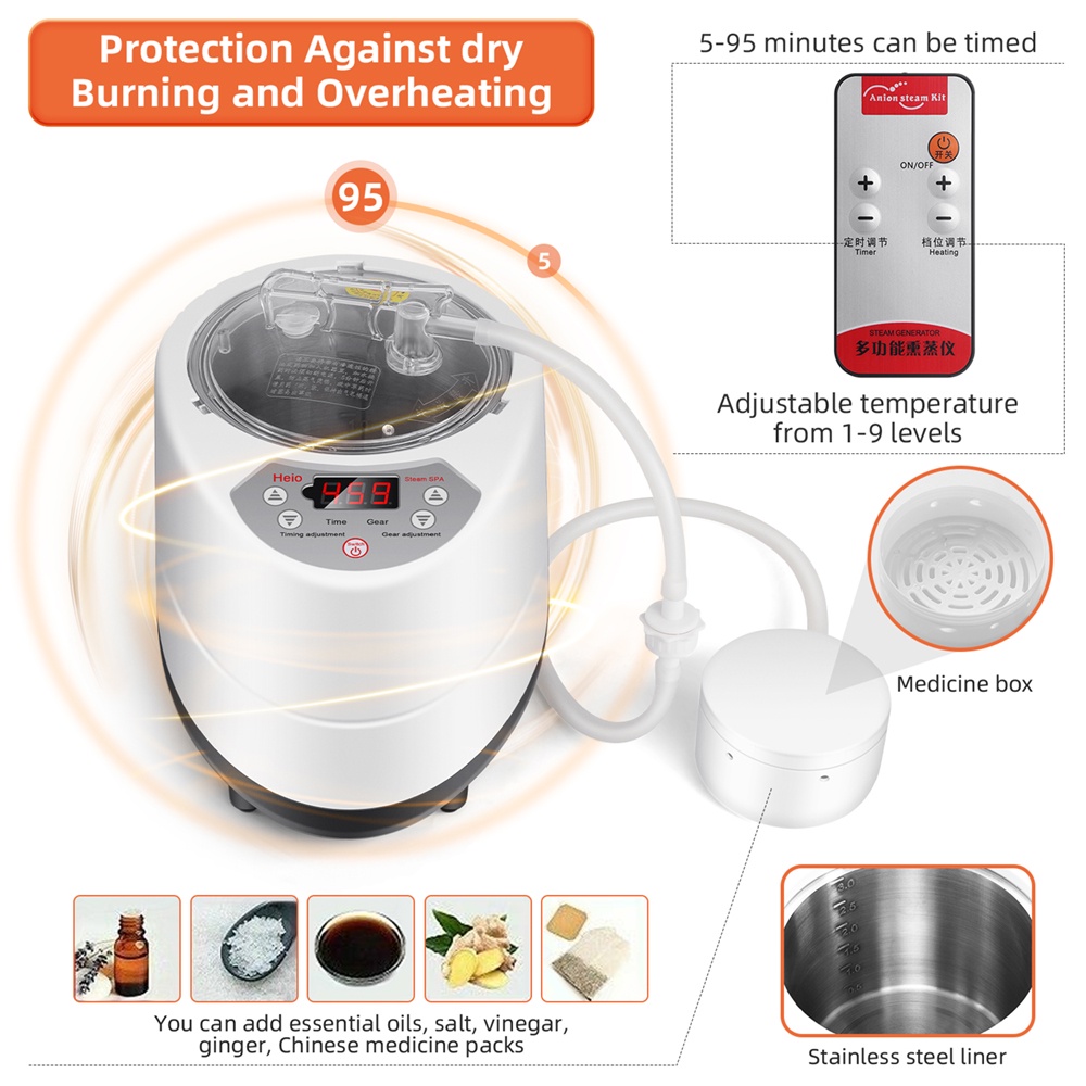 [Malaysia 3 Pin Plug] Origin 3L Steam Generator Sauna Spa Steamer ...
