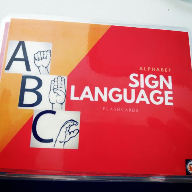 Alphabet Sign Language Flashcards Shopee Malaysia