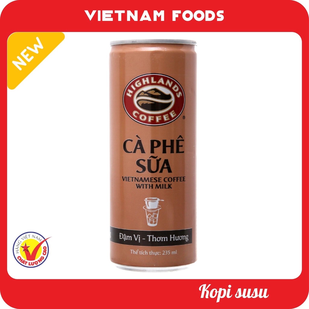 Highlands Milk Coffee 185ml - Kopi Tanah Tinggi - 高地咖啡 - Cà phê ...