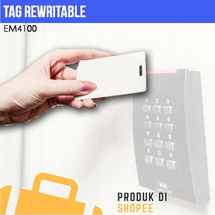 RFID 125khz Card Proximity ID REWRITABLE EM4100 T5577 SLIM | Shopee ...
