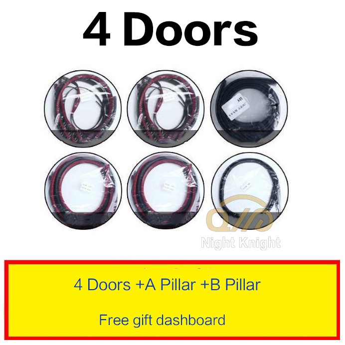 For Toyota Full Car Seal Car Door Seal Strip Kit Soundproof Noise