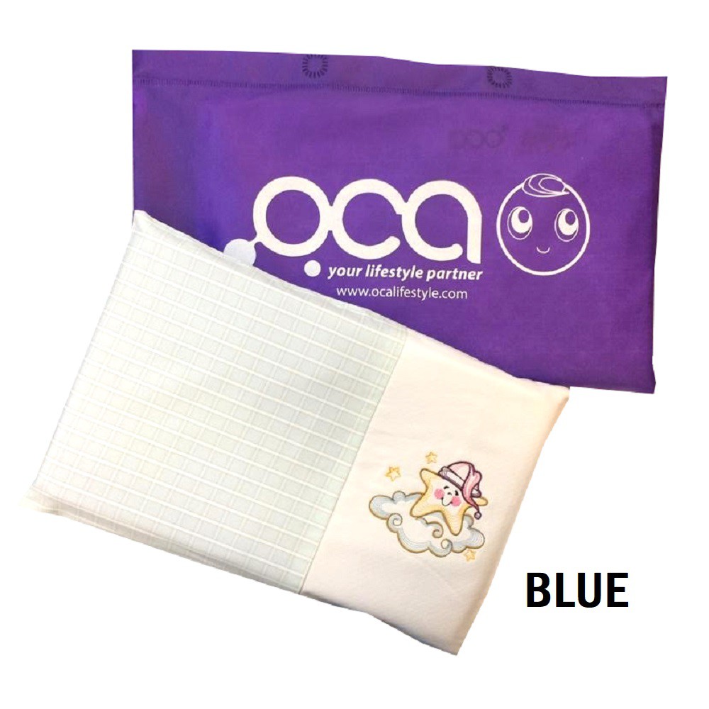 [GENUINE] OCA Baby Water Pillow Blue/ Pink (35cm x 20cm) Shopee