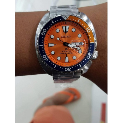 Seiko Prospex Turtle LIMITED EDITION Nemo SRPC95K1 Orange Dial Auto Divers Watch Shopee Malaysia
