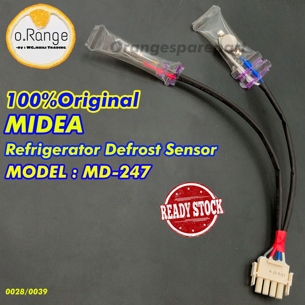(100 ORIGINAL) MD247 MIDEA REFRIGERATOR DEFROST THERMOSTAT + THERMAL