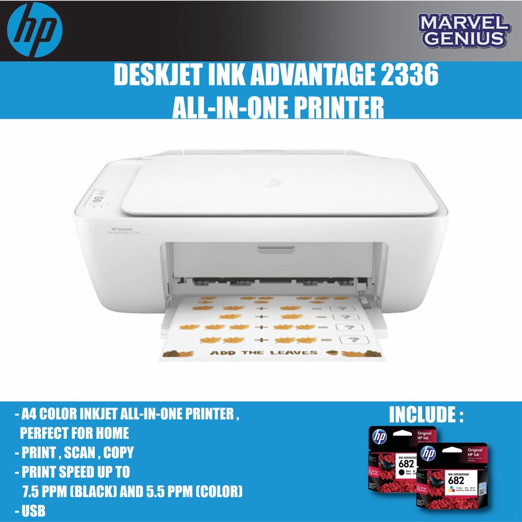 HP DeskJet Ink Advantage 2875 4928 All-in-One Printer Print Scan Copy ...