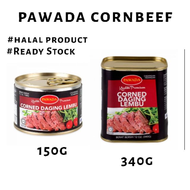 Pawada Halal Corned Beef Daging Lembu Shopee Malaysia