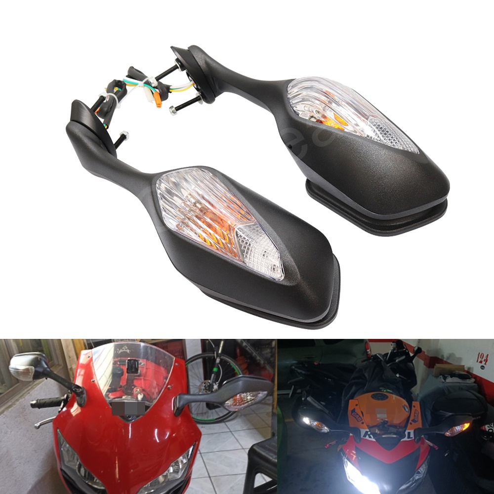 Motorcycle Rear View Side Mirrors Led Signal Light For Honda Cbr1000rr