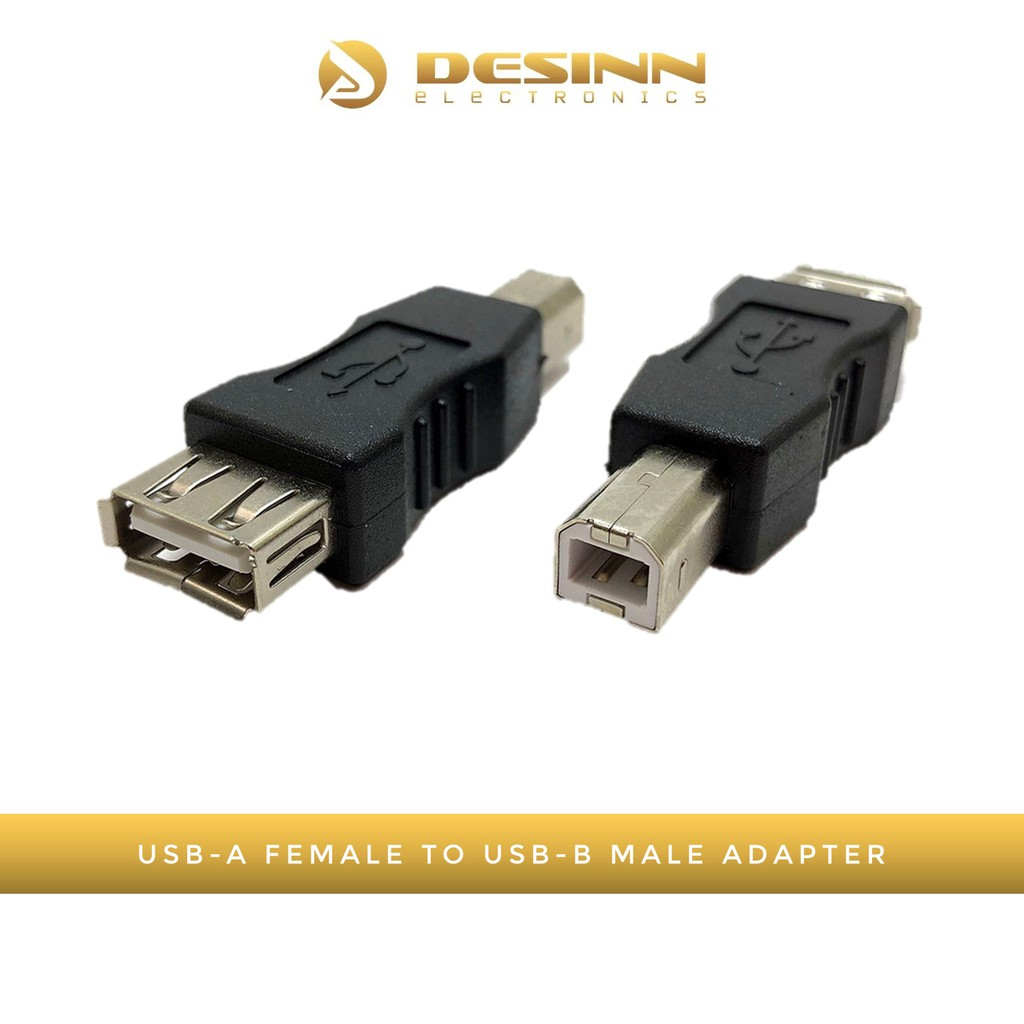 USB Type A Female to Type B Male Adapter Converter | Shopee Malaysia