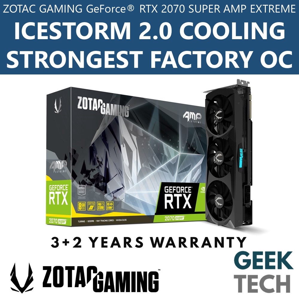 ZOTAC GAMING GeForce RTX 2070 SUPER AMP Extreme 8GB GDDR6 Shopee Malaysia