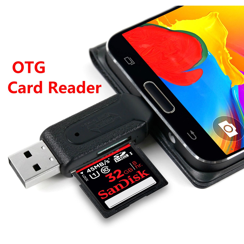【READY STOCK】MEMORY CARD READER MICRO USB OTG TO USB 2.0 ADAPTER;USB 2. ...