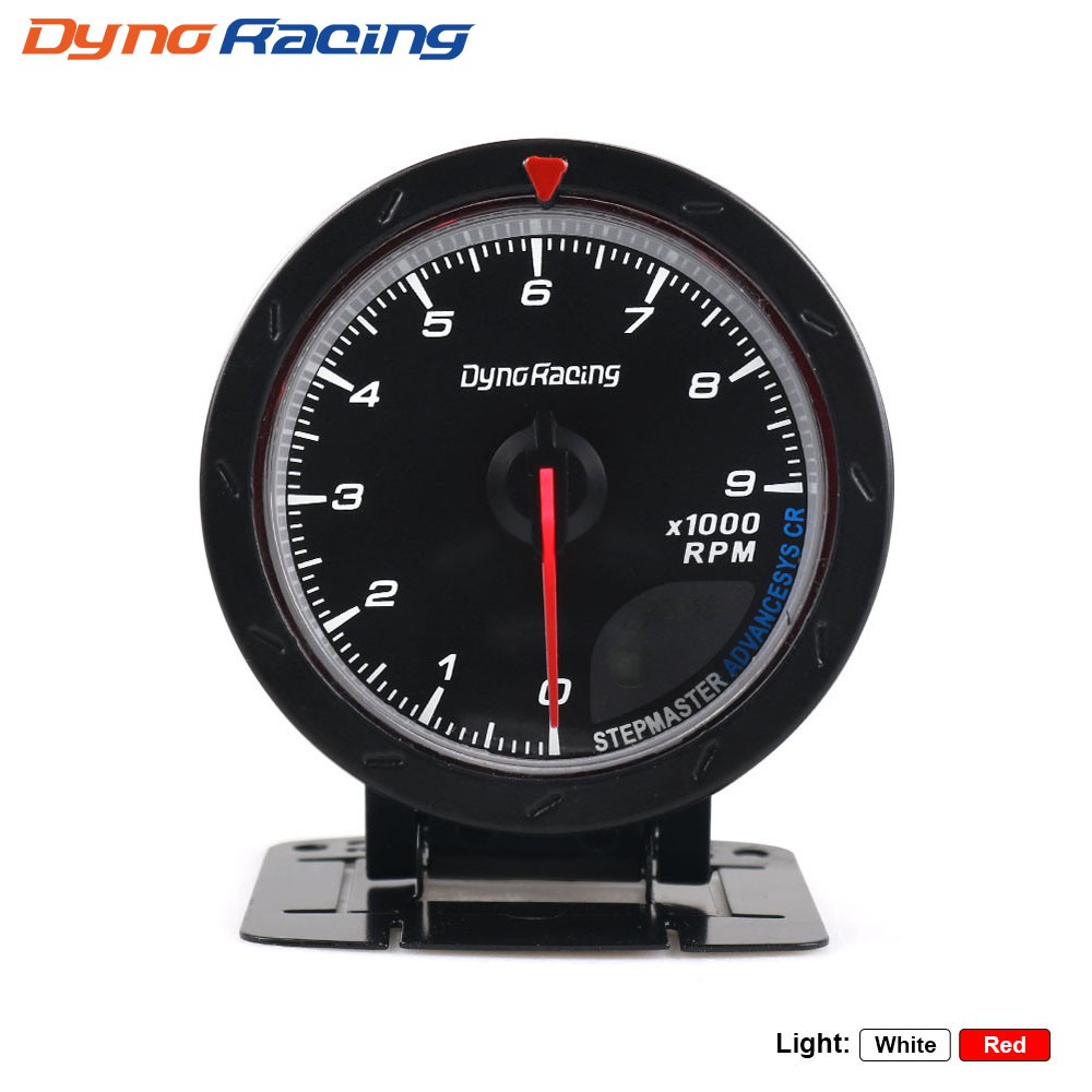 Dynoracing 60MM Car Tachometer Red and White Lighting 0-9000 Rpm gauge ...