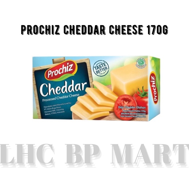 [LHC] Halal Prochiz Cheddar Processed Cheese / Keju Cheddar / Cheese For Topping & Filling 170g