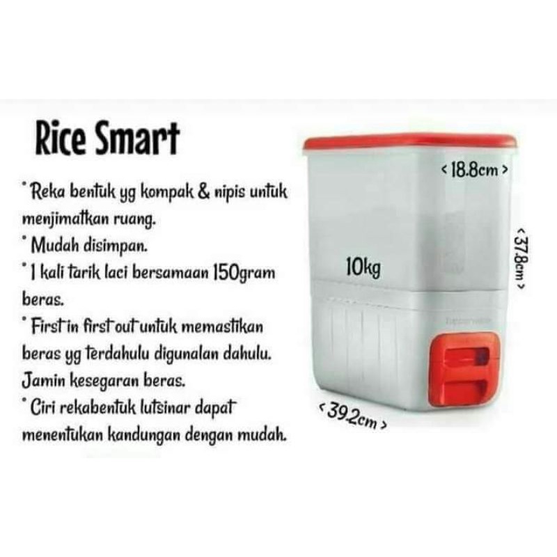 Tupperware RiceSmart 10kg | Shopee Malaysia