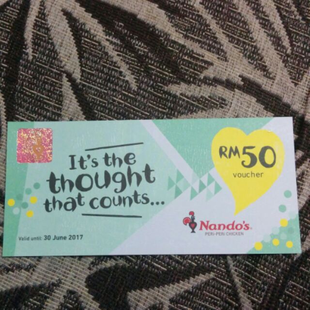 RM50 Nando's cash voucher | Shopee Malaysia