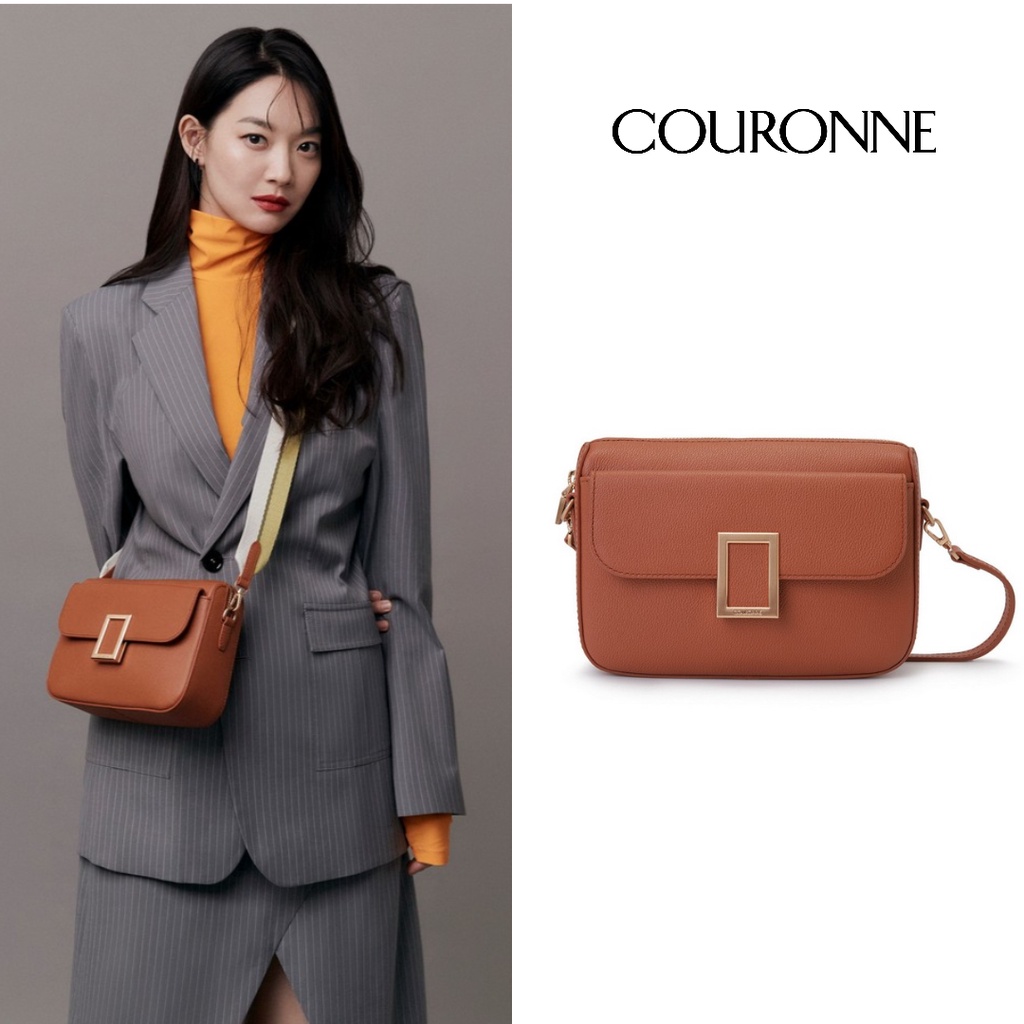 [COURONNE] Verbena Cross 21 Cinnamon Shoulder Crossbody Bag Women Bag ...