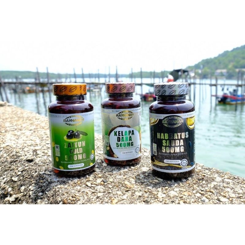💥BEST BUY💥 RAYHANAH Habbatussauda / Zaitun Gold / Kelapa Dara Softgels ...