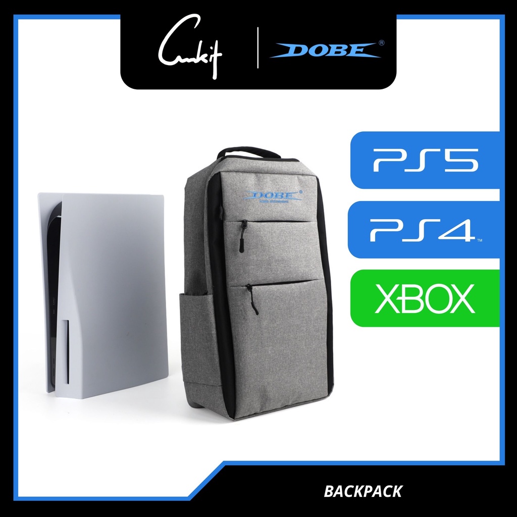 4.4 SALE 】DOBE PS5 PS4 XBOX Storage Backpack Storage Bag Travel ...