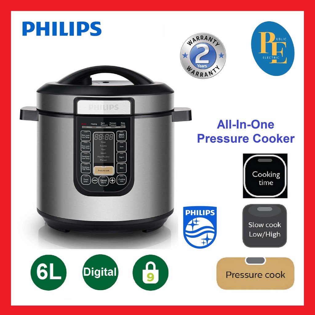 Philips AllInOne Pressure Cooker 6L HD2137 Shopee Malaysia