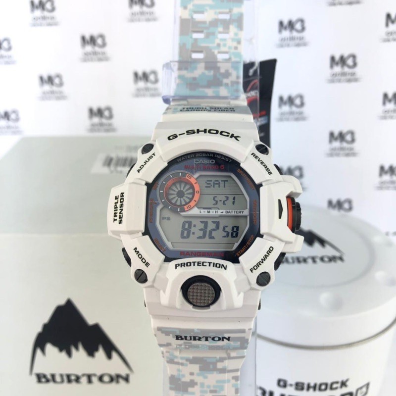 Casio G Shock X Burton Winter Styled theme Rangeman GW 9400BTJ 8 Triple Sensor Limited Edition