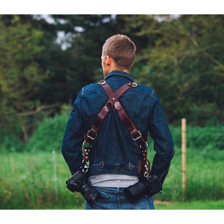 Exclusive HoldFast Gear Buffalo Leather Dual Camera