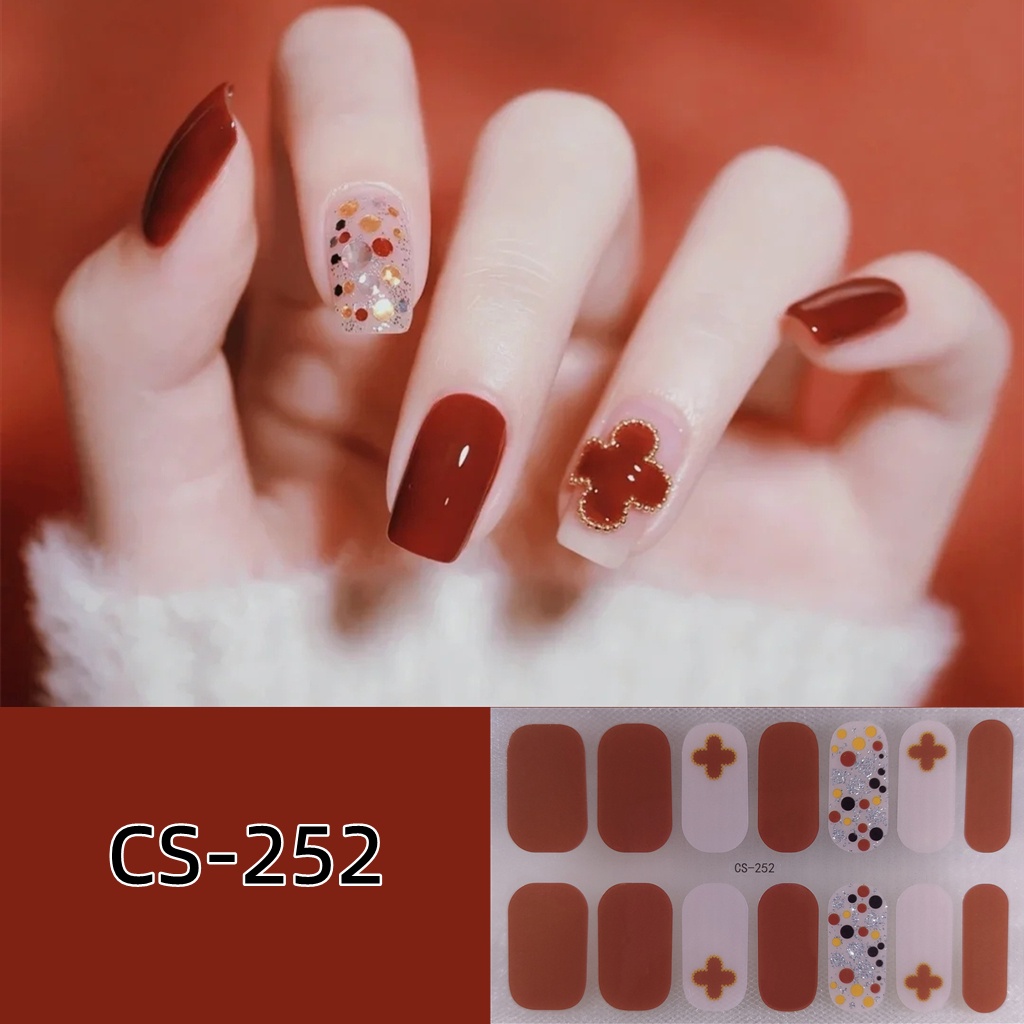14pcs/set CS Series Cute Nail Sticker Cartoon Fashion Tearable and ...