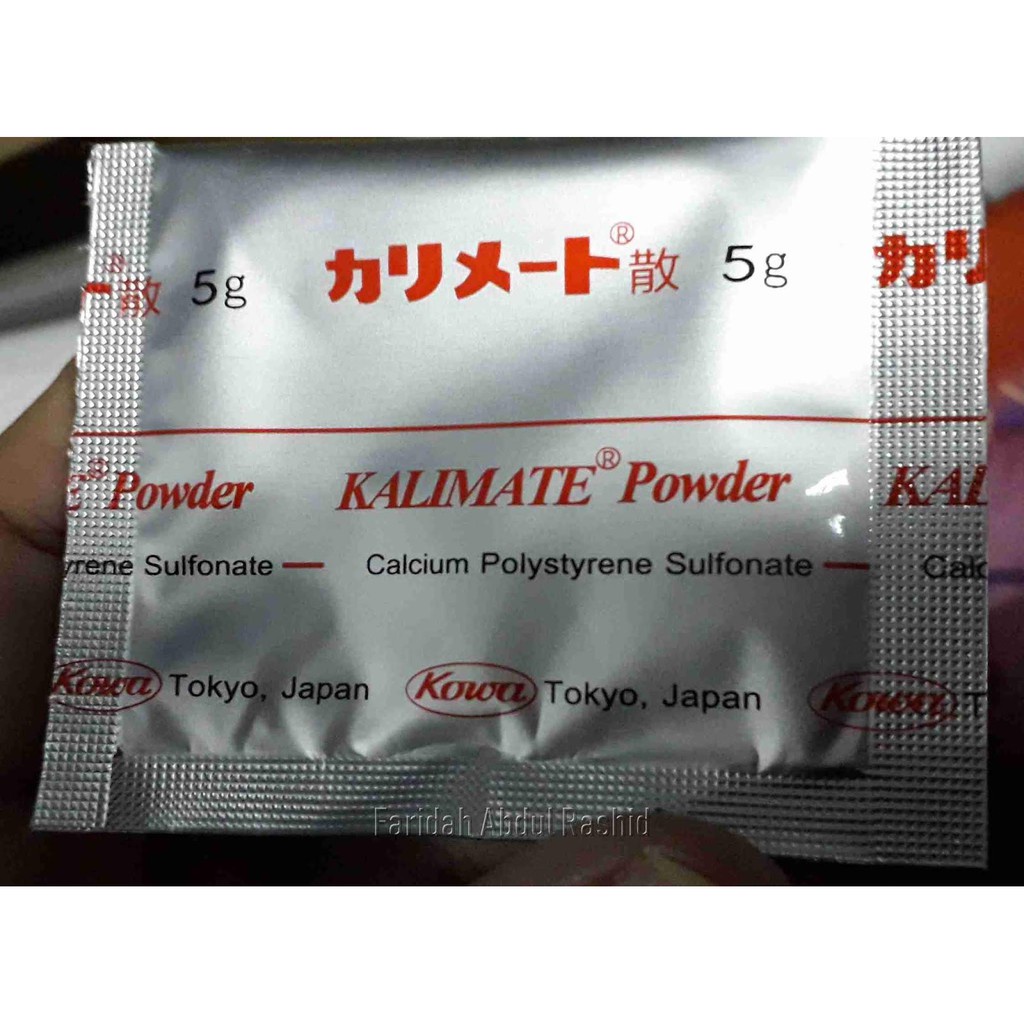 Kalimate powder Calcium polystyrene sulfonate 5g 1 SACHET (EXP: Febuary ...