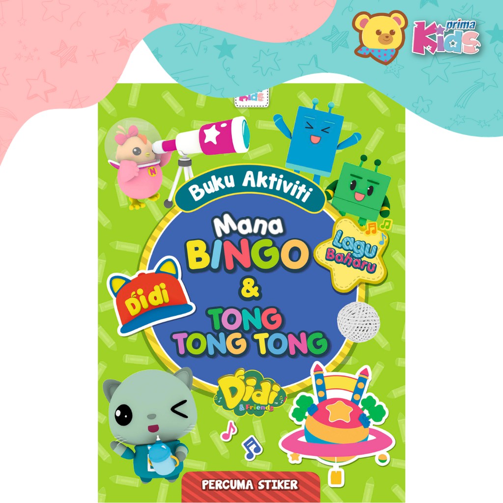 Buku Aktiviti Berstiker Didi & Friends: Mana Bingo & Tong Tong Tong ...