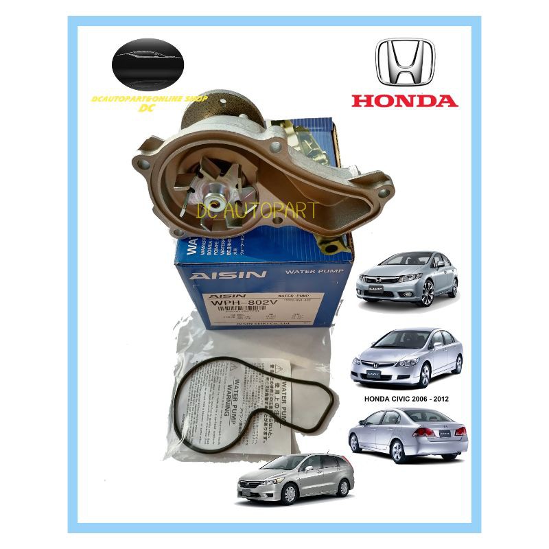 WATER PUMP HONDA CIVIC 1.8 SNA FD CIVIC 1.8 TRO(FB) STREAM SMA 1.8