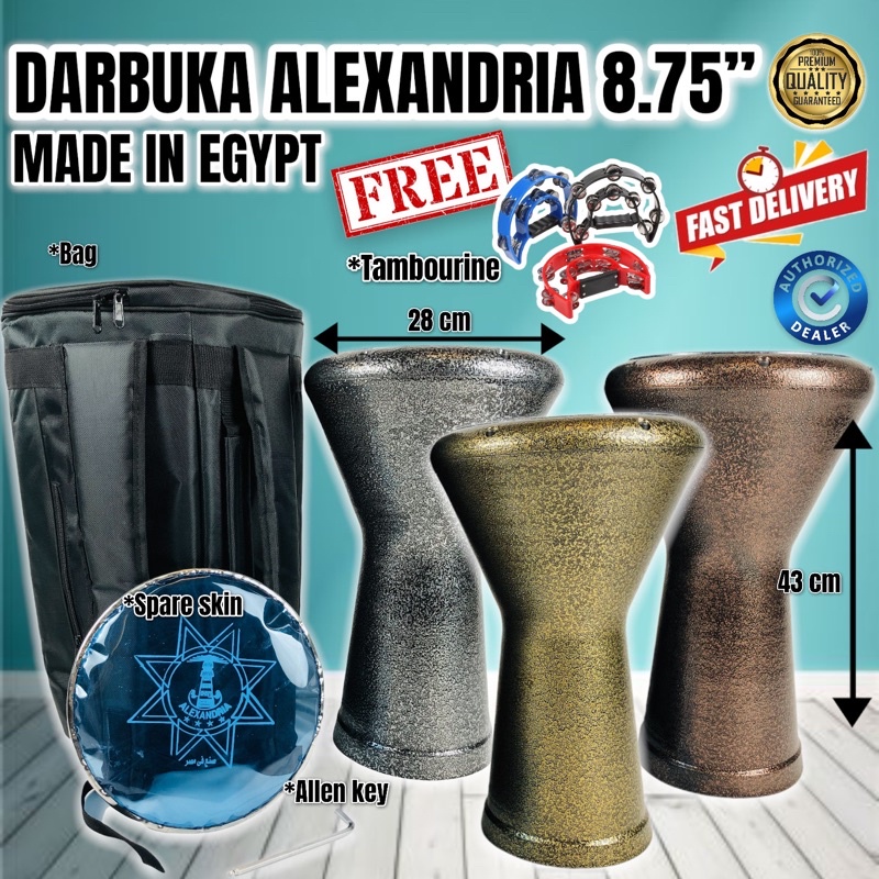 DARBUKA ALEXANDRIA 8.75" FROM EGYPT Shopee Malaysia