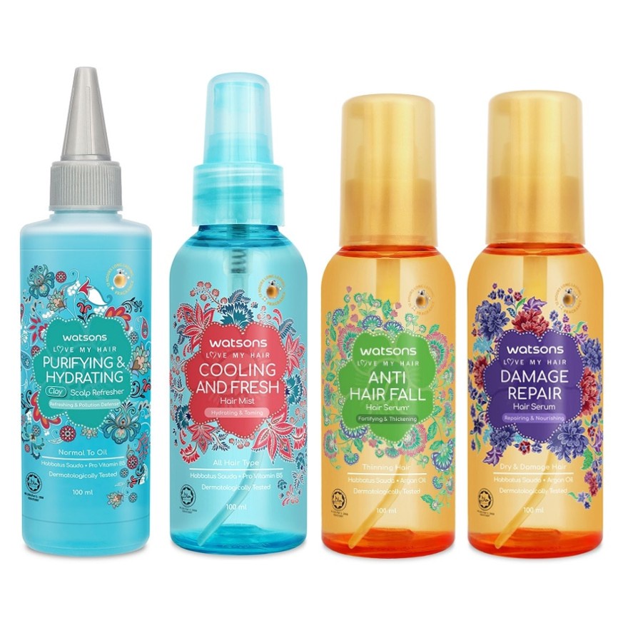 WATSONS Repairing Hair Serum Anti Hair Fall Serum Purifying Hydrating Clay Treatment 100ML Shopee Malaysia