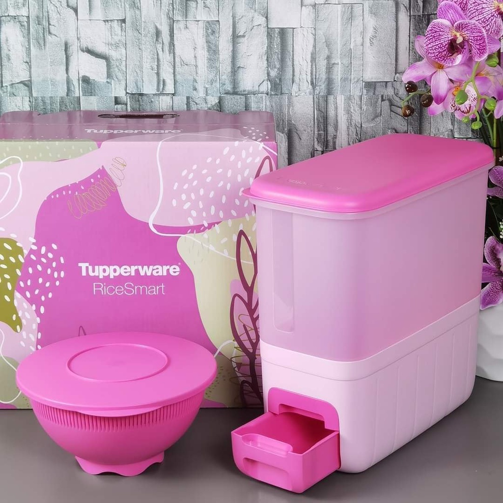Rice Smart Pink 10kg ORIGINAL TUPPERWARE | Shopee Malaysia