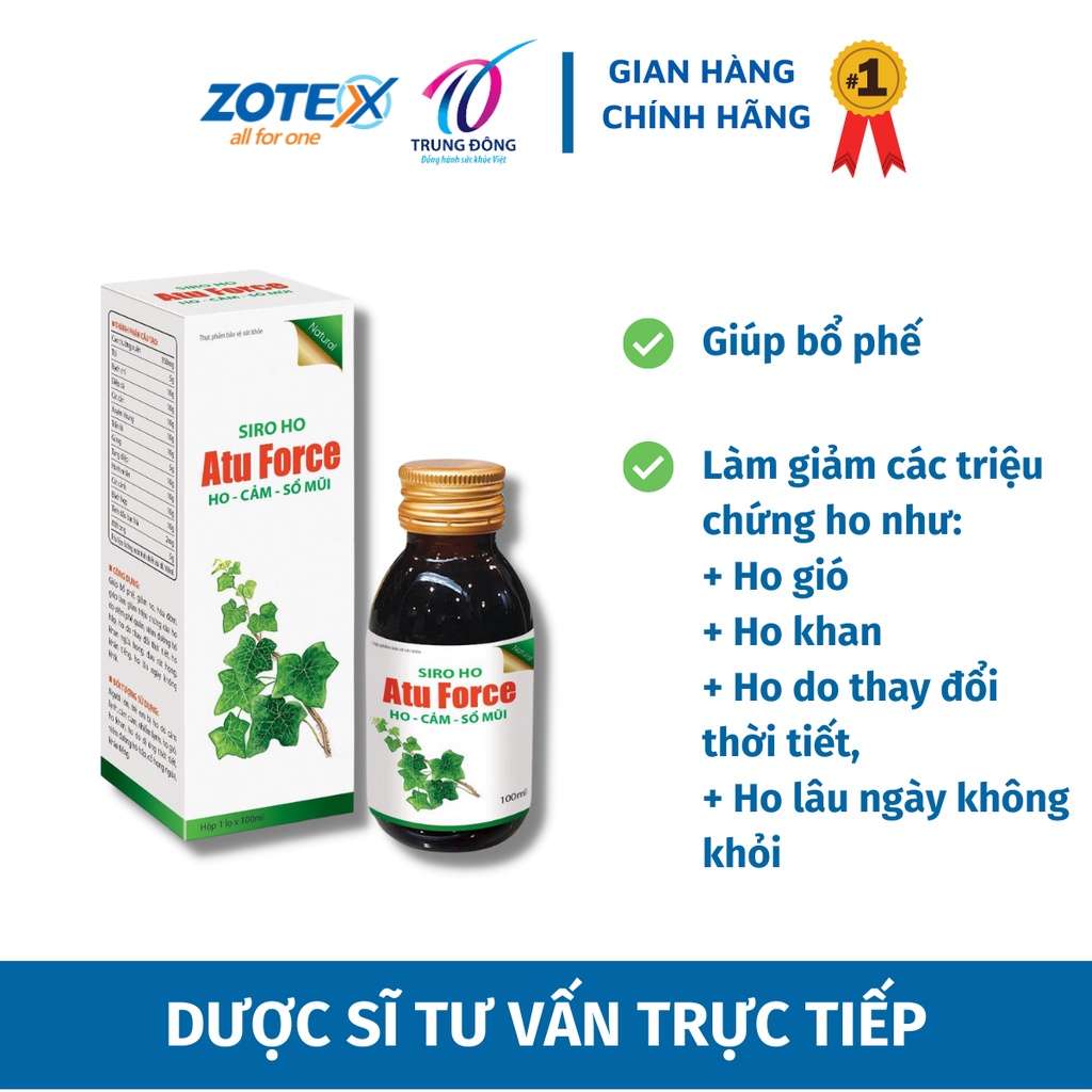 Atu Force cough syrup effectively nourishes the lungs and relieves
