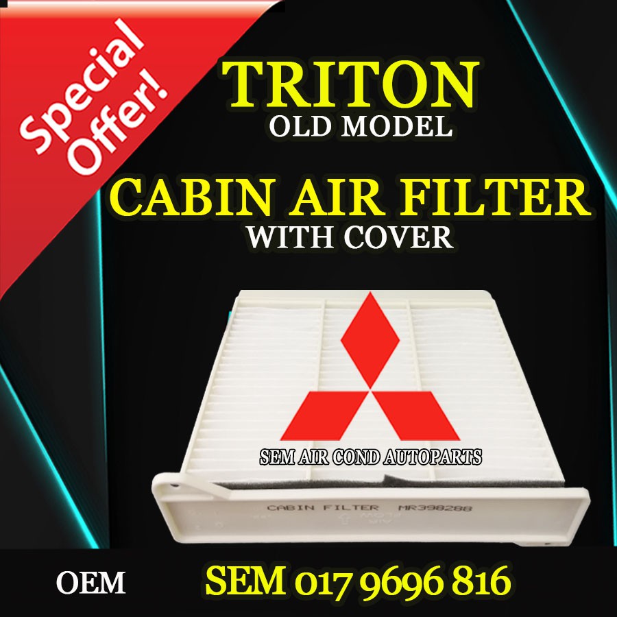 MITSUBISHI TRITON OLD MODEL OEM FIBRE CABIN AIR FILTER WITH COVER (CAR