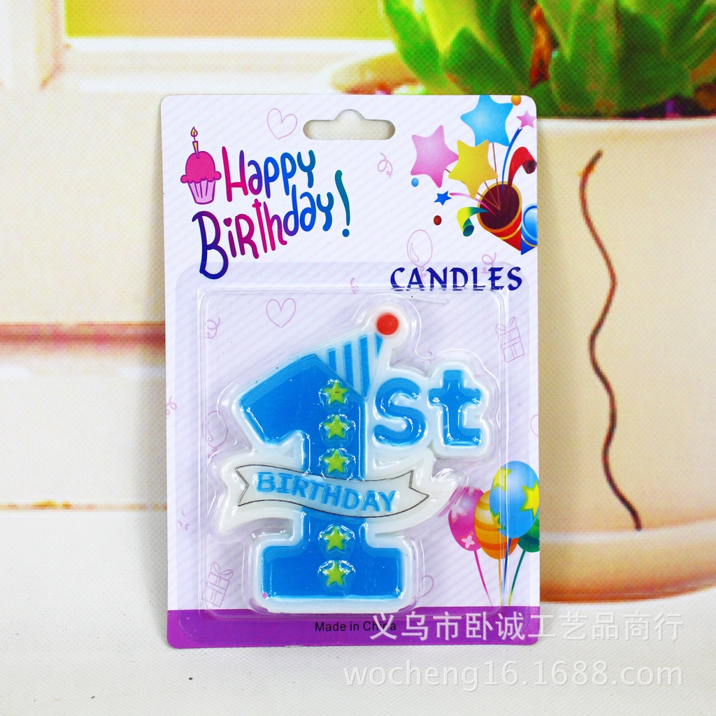 1 Year Old Digital Candle Child Baby Party Cake Candle Birthday