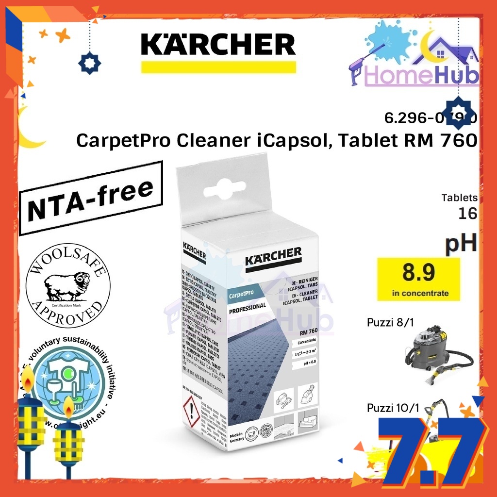 FREE KITCHEN TOWEL* KARCHER RM 519 Liquid Carpet cleaner 1L (6.295-771.0)