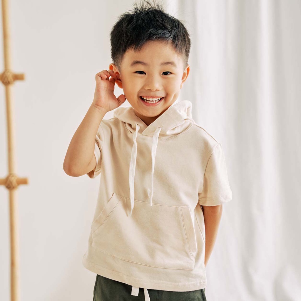 Short sleeve shop hoodie kids