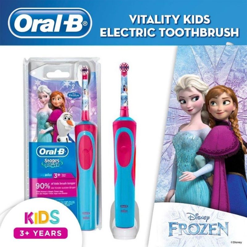 D10H Oral-B Kids Frozen Electric Toothbrush refill brush head berus ...